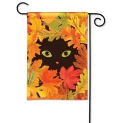 Peekaboo Cat Garden Flag